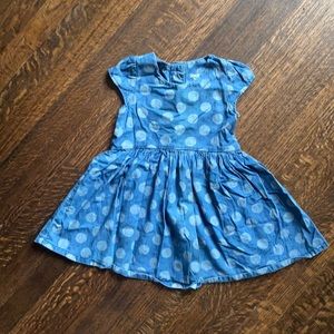 Polka dot Jean Dress 3T